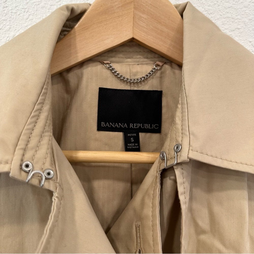 BANANA REPUBLIC trench coat SzS - Picture 2 of 11